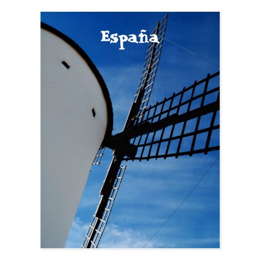 Spanish windmill postcard Zazzle