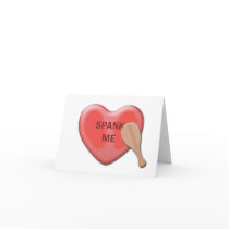 "Spank Me" Valentine Card