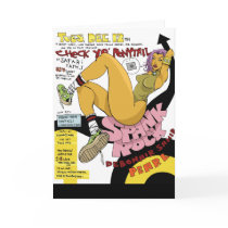 artsprojekt, spank rock greeting card, jim, mahfood, food, one, 40oz, comics, clerks, grrl scouts, colt 45, stupid, page, filler, man, live art, live, art, z-trip, murs, felt, true, tales, underground, hip, hop, sarah, silverman, program, frenchpulp, mahf, earthworms, comic, books., jim mahfood, jim mahfood skateboards, food one skateboards, 40 oz comics skateboards, food one, 40 oz comics, Card with custom graphic design