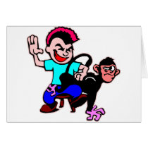 Spank The Monkey #002 cards by WhiteTiger_LLC Spank The Monkey #002 cards