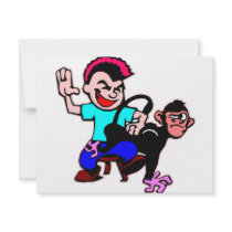 Spank The Monkey #002 invitations by WhiteTiger_LLC Spank The Monkey #002 invitations