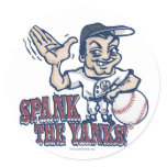 Spank the Yanks Anti-Yankee Gear Round Sticker