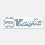 Spank Volleyball Blue Bumper Sticker