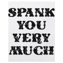 Spank You Very Much flyers