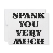 Spank You Very Much invitations