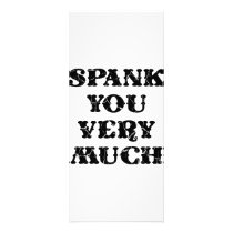 Spank You Very Much rack cards by WhiteTiger_LLC Spank You Very Much rack cards