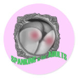 Spanking is for Adults Stickers