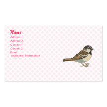 Spanny Sparrow Business Cards