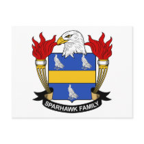 Sparhawk Family Crest postcards