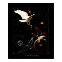 "SPARK OF CREATION" Raven Poster posters by WILDERNESS_SHOP "SPARK OF CREATION" Raven Poster posters
