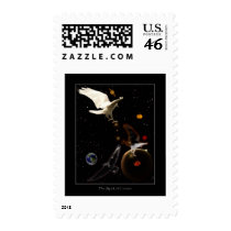 "Spark of Creation" White Raven Gifts Postage Stamp