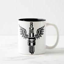 Sparking Plug mugs by Cheesyb Sparking Plug mugs
