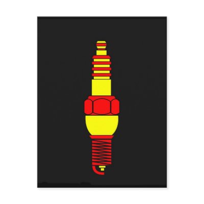 Sparking Plug Postcards by lonvig