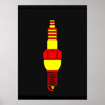 Sparking Plug Poster