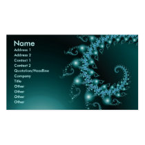 Sparkle 3 Abstract Fractal Fine Art Business Card Template