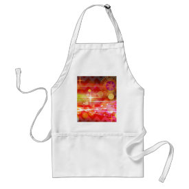 Sparkle and Shine Chevron Light Rays Abstract Apron