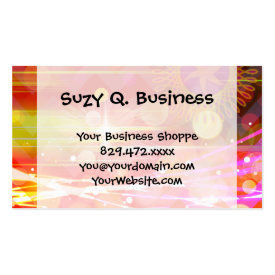 Sparkle and Shine Chevron Light Rays Abstract Business Card