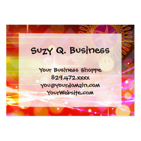 Sparkle and Shine Chevron Light Rays Abstract Business Card Templates