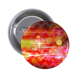 Sparkle and Shine Chevron Light Rays Abstract Button