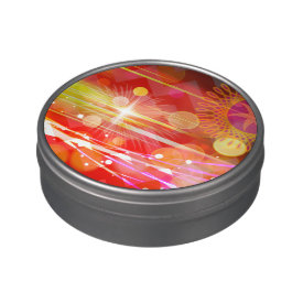 Sparkle and Shine Chevron Light Rays Abstract Jelly Belly Candy Tin