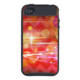 Sparkle and Shine Chevron Light Rays Abstract Cases For iPhone 4
