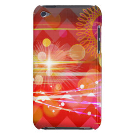 Sparkle and Shine Chevron Light Rays Abstract Barely There iPod Cases