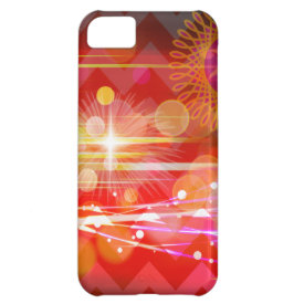Sparkle and Shine Chevron Light Rays Abstract Case For iPhone 5C