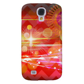 Sparkle and Shine Chevron Light Rays Abstract Samsung Galaxy S4 Cases