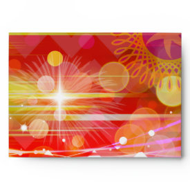 Sparkle and Shine Chevron Light Rays Abstract Envelope