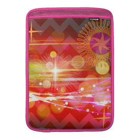 Sparkle and Shine Chevron Light Rays Abstract Sleeves For MacBook Air