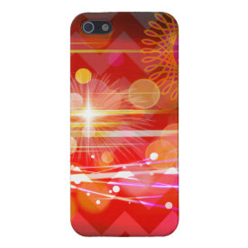 Sparkle and Shine Chevron Light Rays Abstract iPhone 5 Cover
