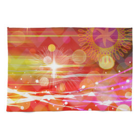 Sparkle and Shine Chevron Light Rays Abstract Kitchen Towels