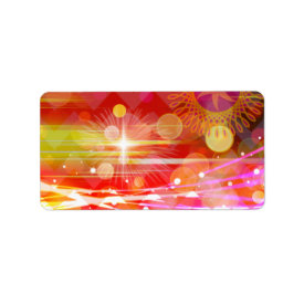 Sparkle and Shine Chevron Light Rays Abstract Custom Address Labels