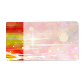 Sparkle and Shine Chevron Light Rays Abstract Custom Shipping Labels