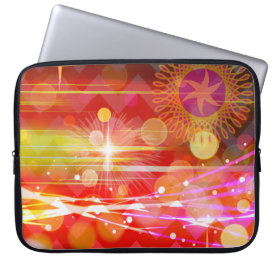 Sparkle and Shine Chevron Light Rays Abstract Laptop Sleeves