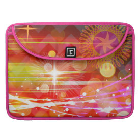 Sparkle and Shine Chevron Light Rays Abstract MacBook Pro Sleeves