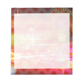 Sparkle and Shine Chevron Light Rays Abstract Memo Note Pads