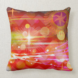 Sparkle and Shine Chevron Light Rays Abstract Pillow