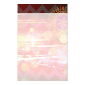 Sparkle and Shine Chevron Light Rays Abstract Stationery