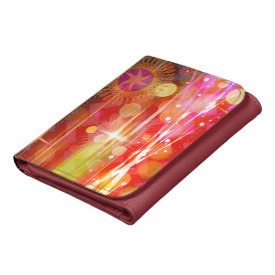 Sparkle and Shine Chevron Light Rays Abstract Wallet