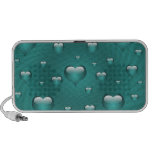 sparkle aqua hearts Speakers speakers