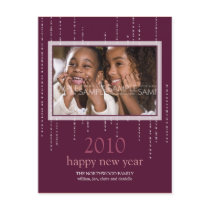 Sparkle :: Happy New Year Photo Postcard by CSKidsOccasions Sparkle :: Happy New Year Photo Postcard