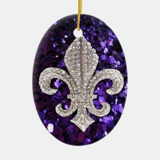 sparkle jewel fleur de lis sequins purple christmas tree sparkle jewel fleur de lis sequins purple christmas tree