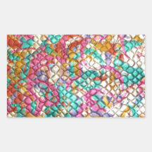 Sparkle jewel Sequins Green Pink Customize Sticker