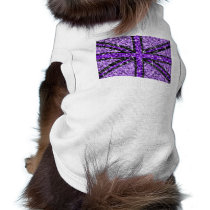 Sparkle Look UK Purple Black dog tank top Pet Tee Shirt