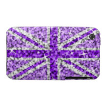 Sparkle Look UK Purple iPhone 3G/GS barely there iPhone 3 Cover