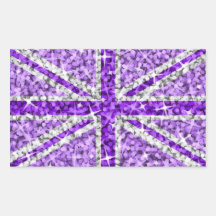 Sparkle Look UK Purple sticker rectangle