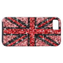 Sparkle Look UK Red Black iPhone 5 tough iPhone 5 Cover