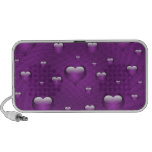 sparkle love purple hearts Speakers speakers