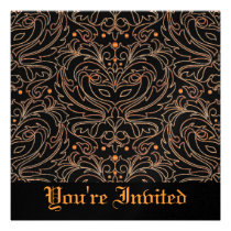 Sparkle Masquerade Mask Halloween Party Invitation